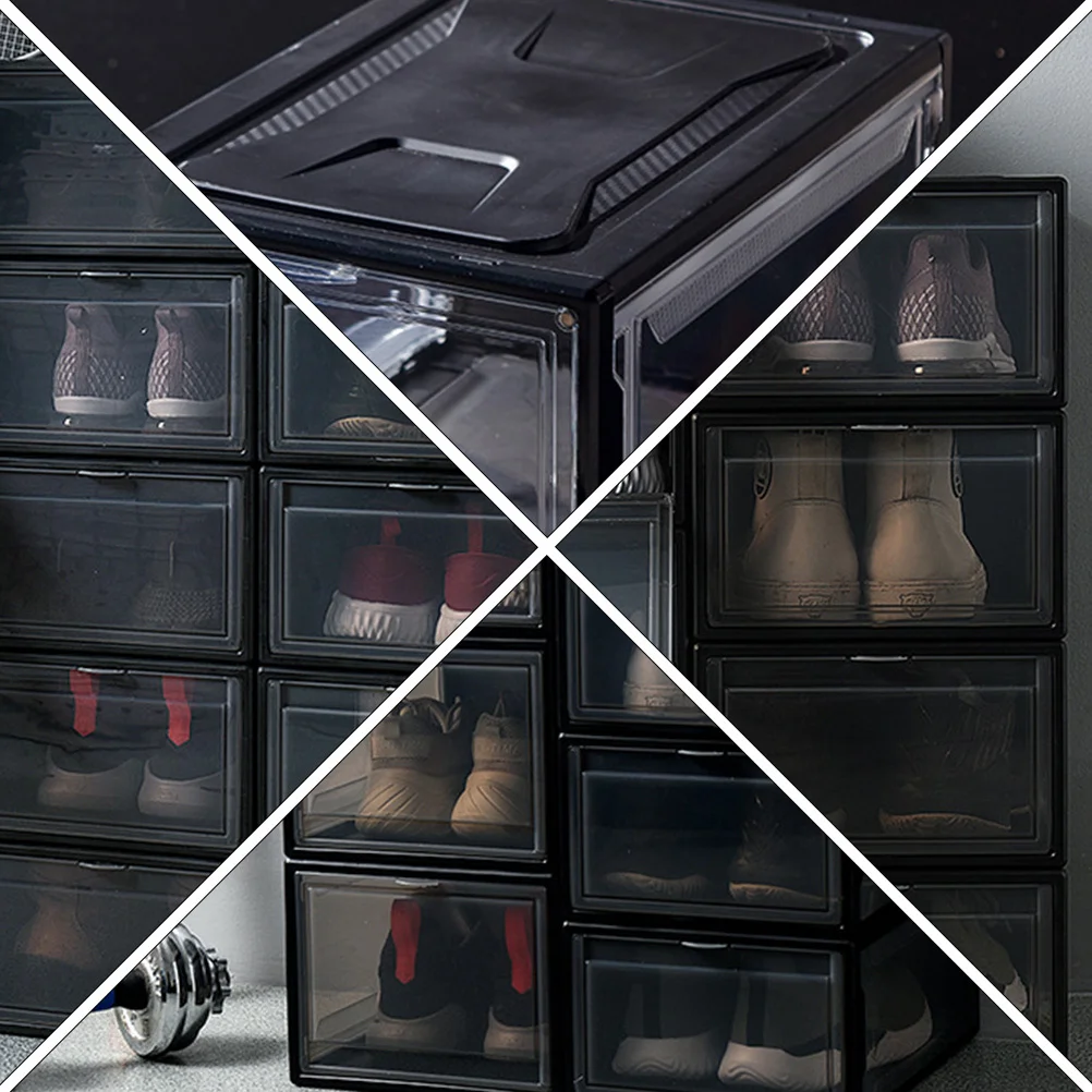 

1Pcs Shoe Box Transparent Stackable Shoe Storage Container Acrylic Sneaker Holder Home Organizer Practical Shoes Case