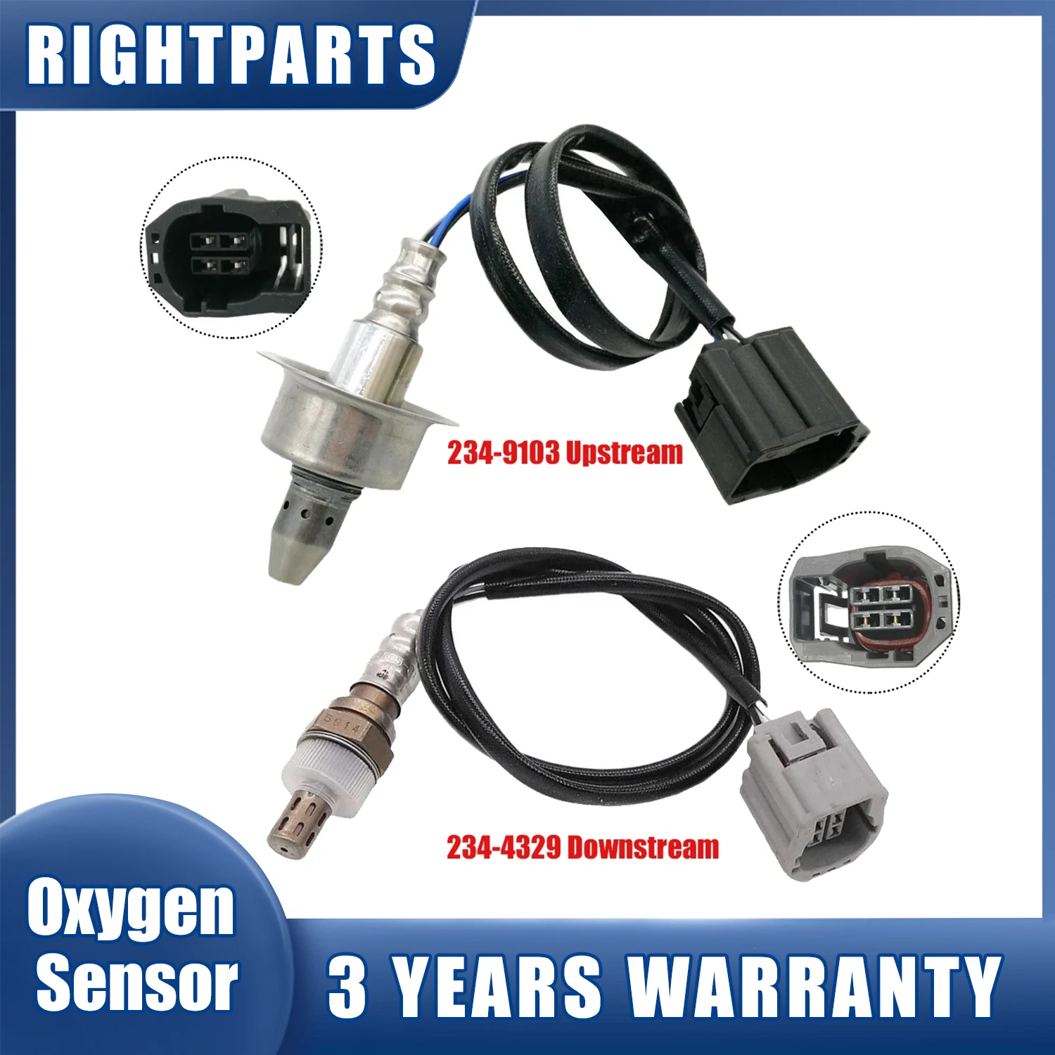 ZYE9-18-8G1 LF67-18-861A Upstream+Downstream Lambda Oxygen Sensor 234-9103 234-4329 For Mazda 2 1.5L L4 2011 2012 2013 2014