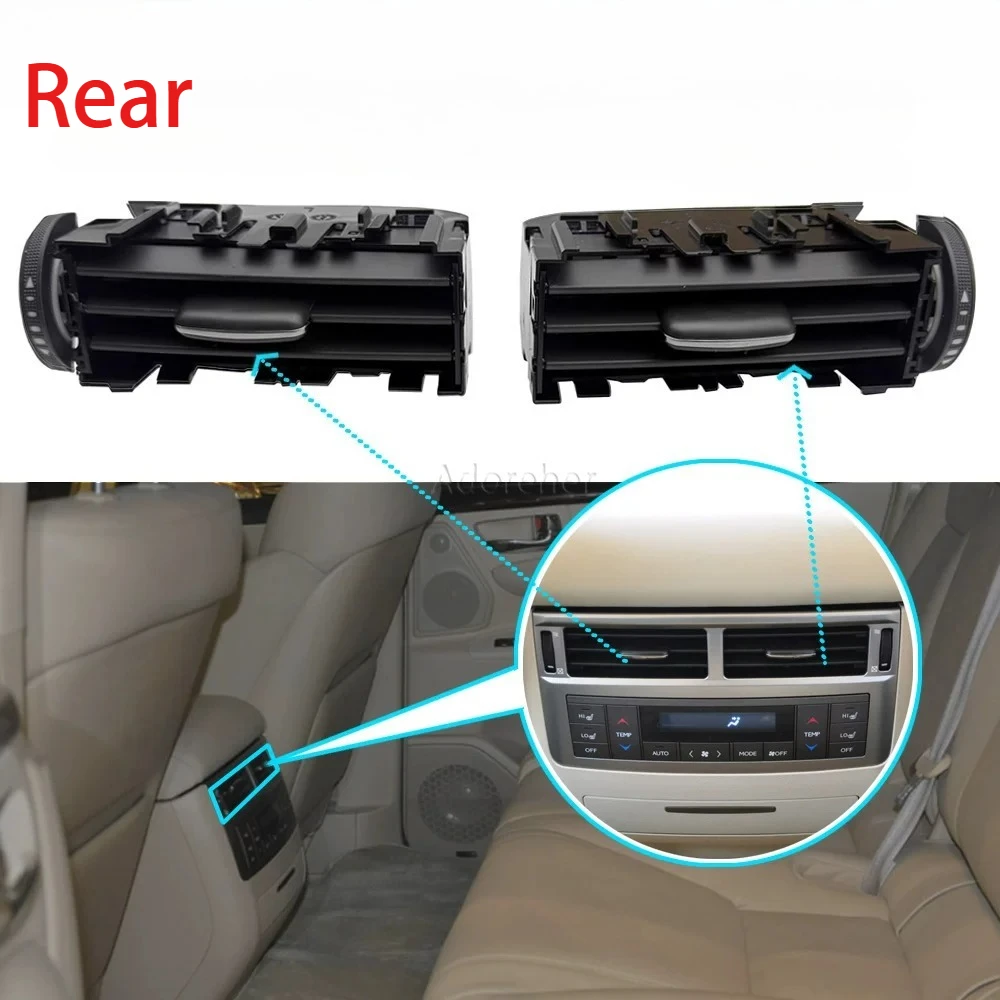Rear Black/Beige Air Vent Grille A/C Outlet 58860-60110 58860-60120 For Toyota Land Cruiser LC200 16-21 for Lexus LX570 08-15