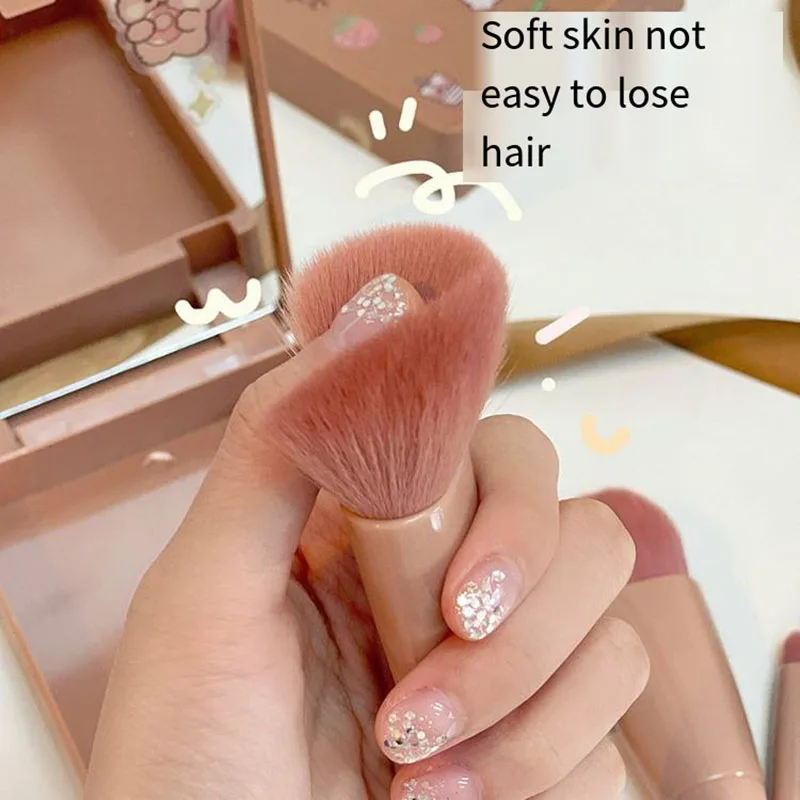 5-spiegeldoos make-upborstelset Nieuwe reis draagbare multifunctionele losse borstel Blush Brush Beauty Tool