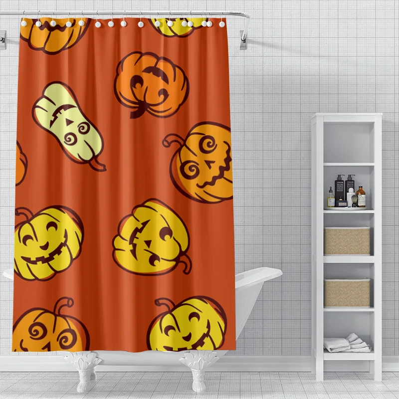 Rideaux de douche imperméables pour salle de bain, tissu de rideau, style nordique moderne, salon, Halloween, Aliments d'automne, décoration de la maison