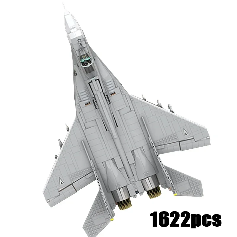 

Moc Building Bricks Military Model MIG-29 Fighter Jet Technology Modular Blocks Holiday Gift Toys For Children DIY Sets Assembly
