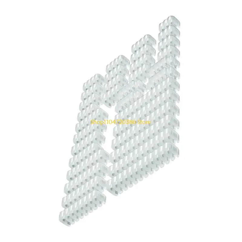 Complete Wire Organizing Combs Set for Customization PC Builds, 34Pieces in Assorted Size for Cable Management