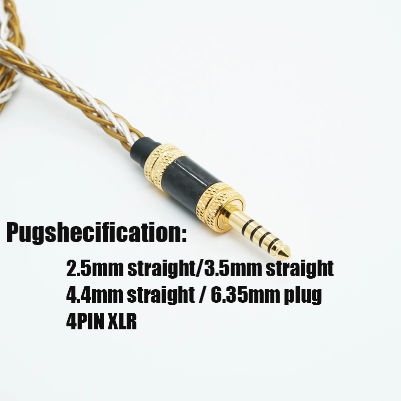 IvipQ-331 IEM-Kabel, HIFI-In-Ear-Kopfhörer-Upgrade-Kabel mit 4,4 mm 3,5 mm MMCX 2-polig für TANZU SE535 UE900S Moondop – Detail 5
