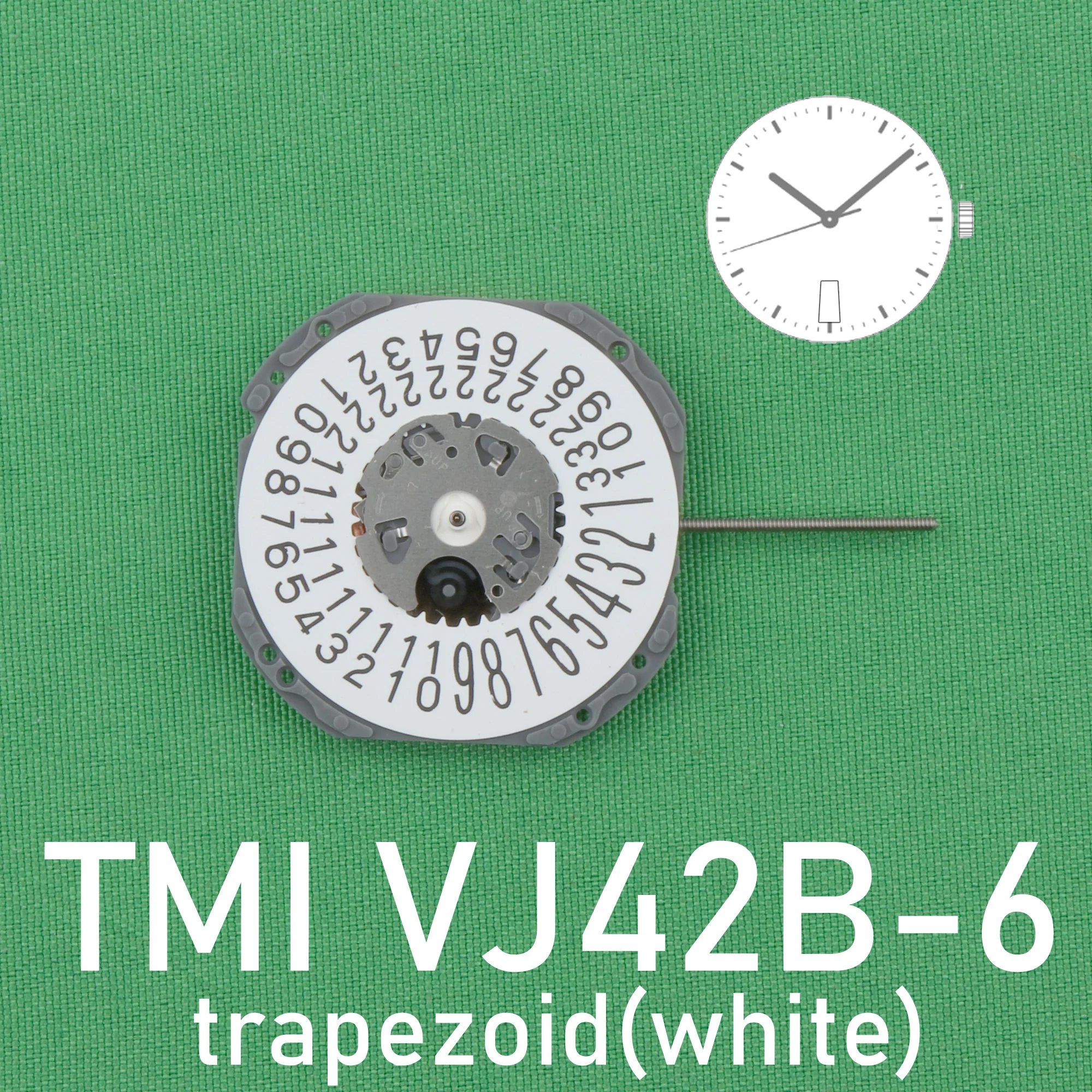 TMI VJ42B movement New Japan Seiko VJ42b-6 Quartz Movement Original SII/TMI trapezoid date VJ42 quartz movement Date At 6