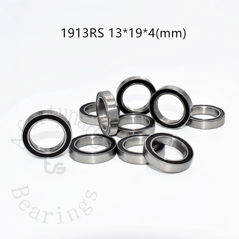 

Bearing 1913RS 10Pieces 13*19*4(mm) chrome steel Rubber Sealed High speed Mechanical equipment parts