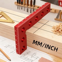 1pc/2pcs Woodworking Specific 90° Line Drawing L Square Ruler, Aluminum Drawing Line Tool Durable Precision Square Portable Tool
