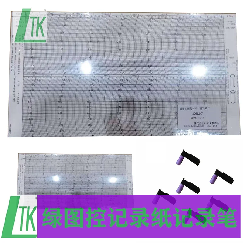 สำหรับ ISUZU TH-27R 3-3122 3-3125 3-3128 Thermohygrograph แผนภูมิกระดาษ20012-7