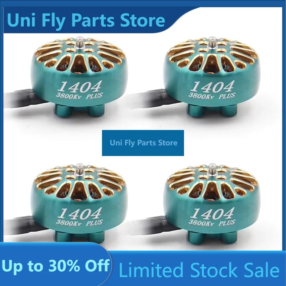 UniFly4pcs LANNRC 1404 PLUS 3800/4600KV Brushless Motor 2~4S Lipo 1.5mm Shaft Diameter For 2~4inch Toothpick Traversing Drones