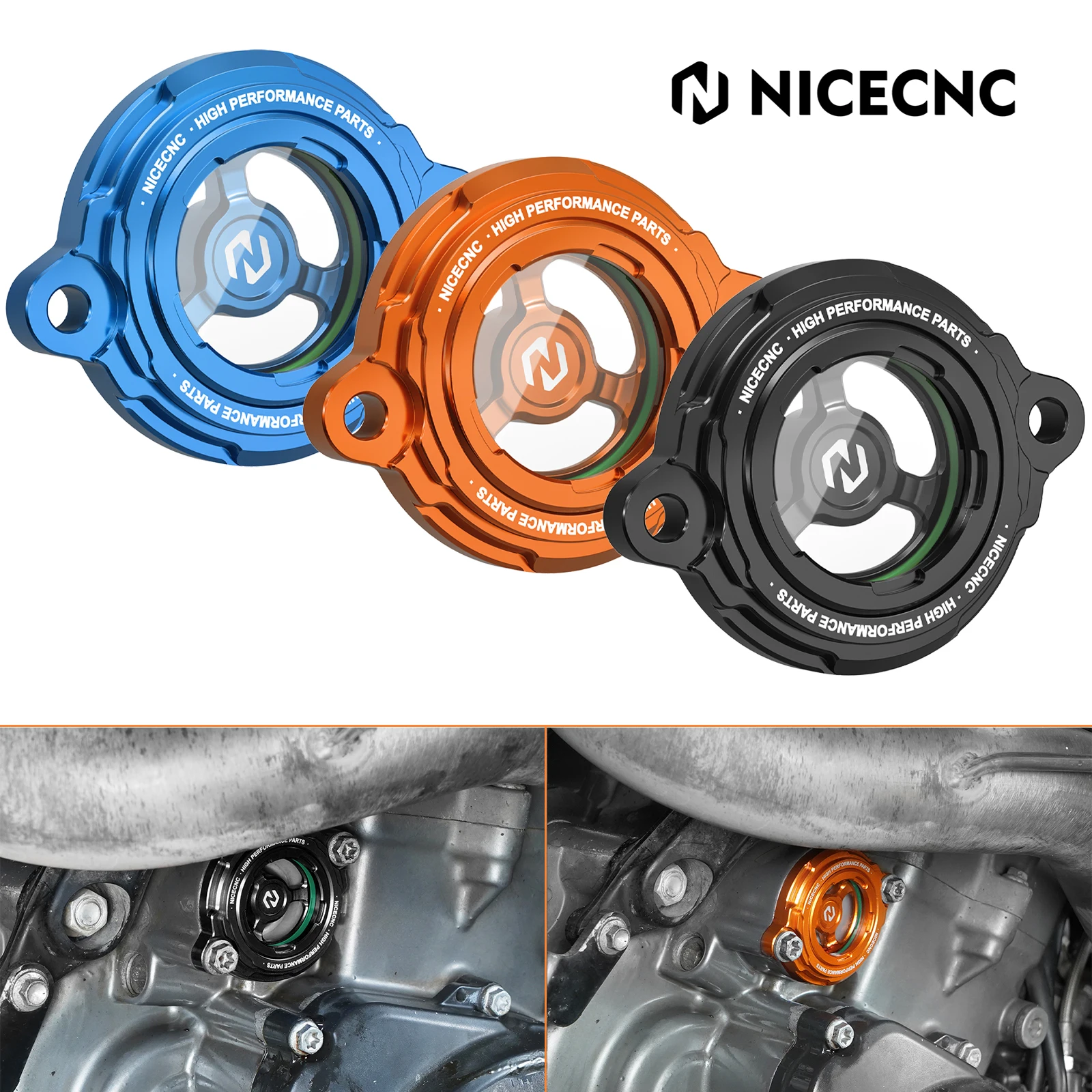 

For Husqvarna 701 Norden 901 Transaprent Oil Filter Cover for KTM RC 125 200 390 690 Duke 790 890 Adventure GasGas ES/SM 700