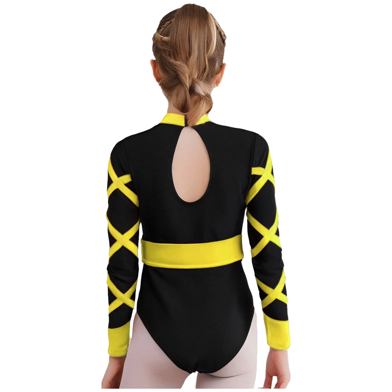 Justaucorps de gymnastique à strass pour enfants filles, short avec ceinture, tenue de danse de Ballet de patinage artistique, Costume de spectacle de Style chinois