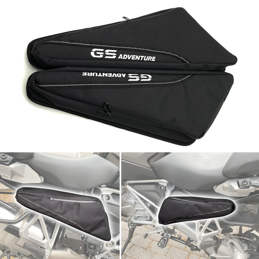 Bolsa de herramientas lateral para motocicleta, bolsa de herramientas de reparación negra de viaje para BMW F750GS, F850GS, R1250GS, R1250R, R1200R, R1200GS, ADV LC