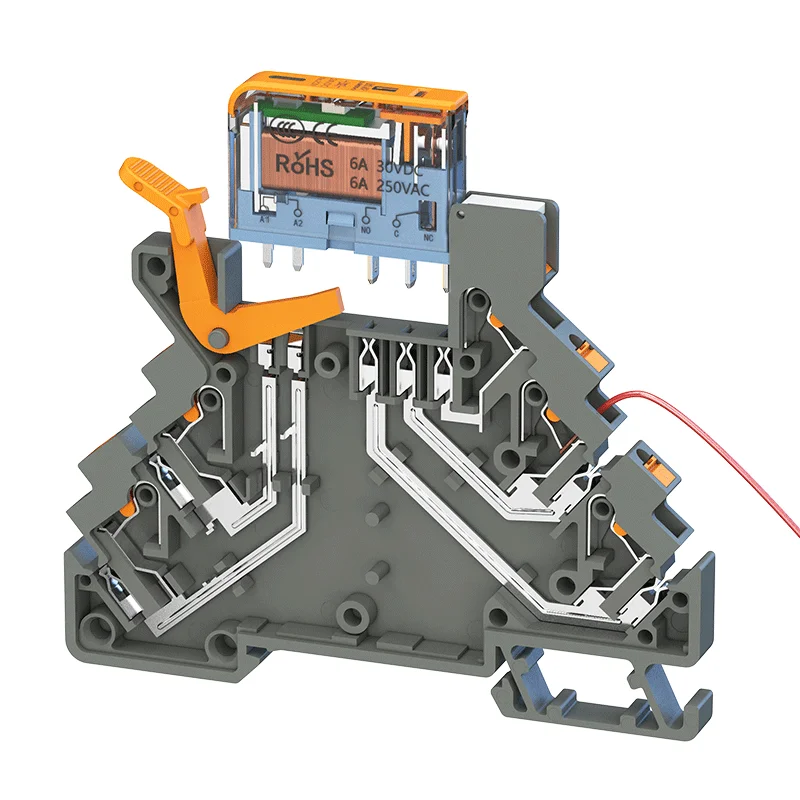 LANBOO 6mm Ultra thin design type Relay with Led 6A DC12 24V Microrelay Intermediat Other voltages can be customized e relay