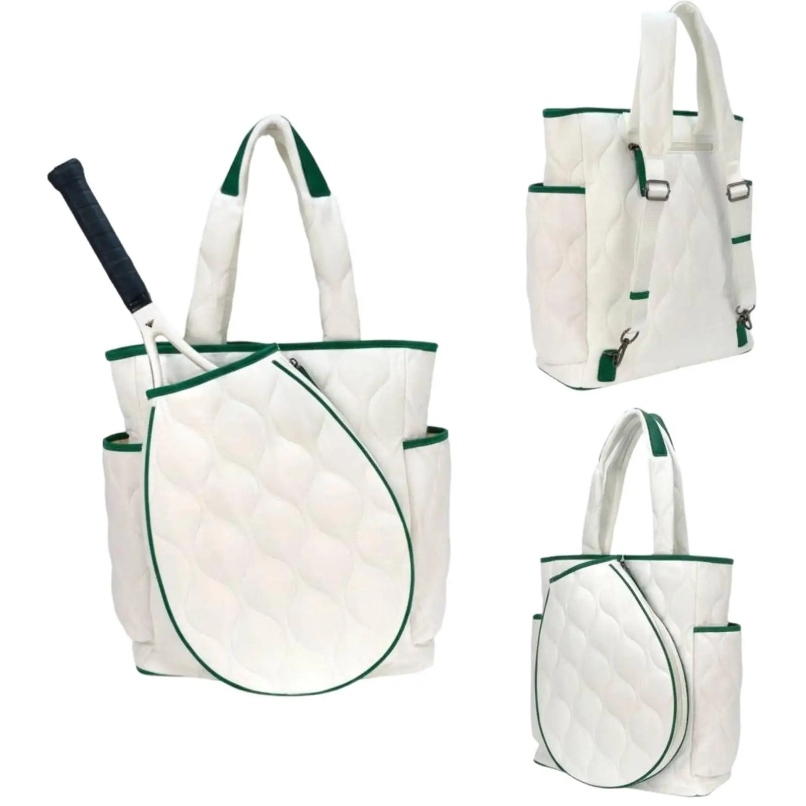 Racket Paddle Tote Bag Lightweight Pickleball Shoulder Backpack Large Capacity