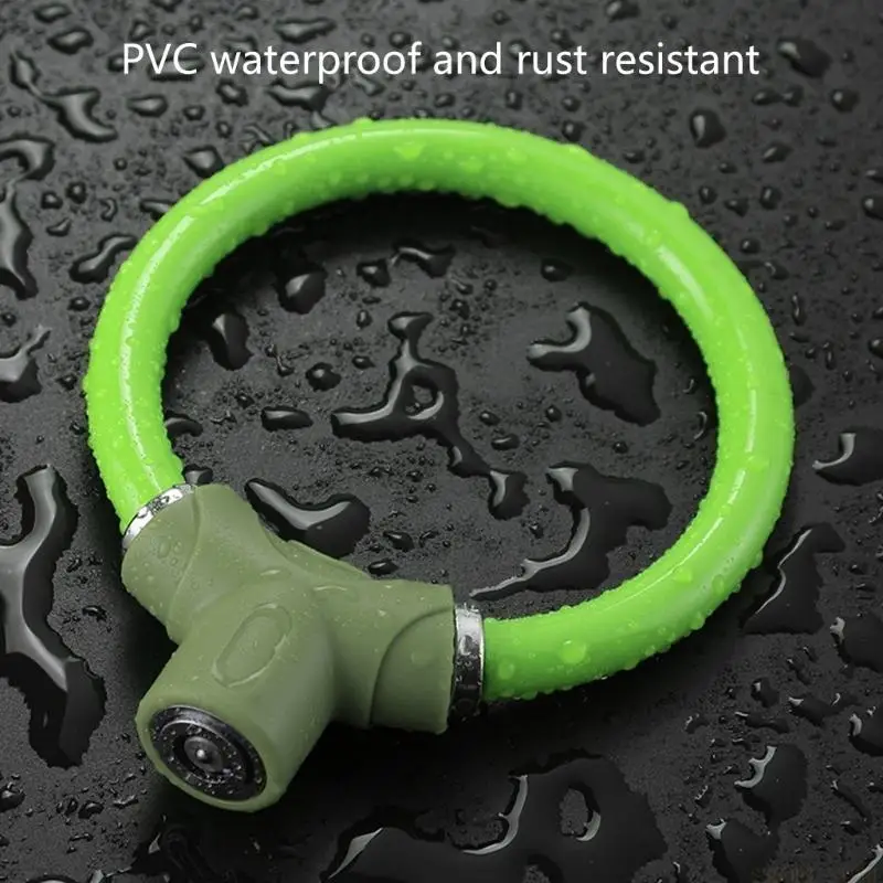 

U2JB портативные кольца в форме велосипедов замок открытый дорожный велосипед противоугонный стальной кабельный замок