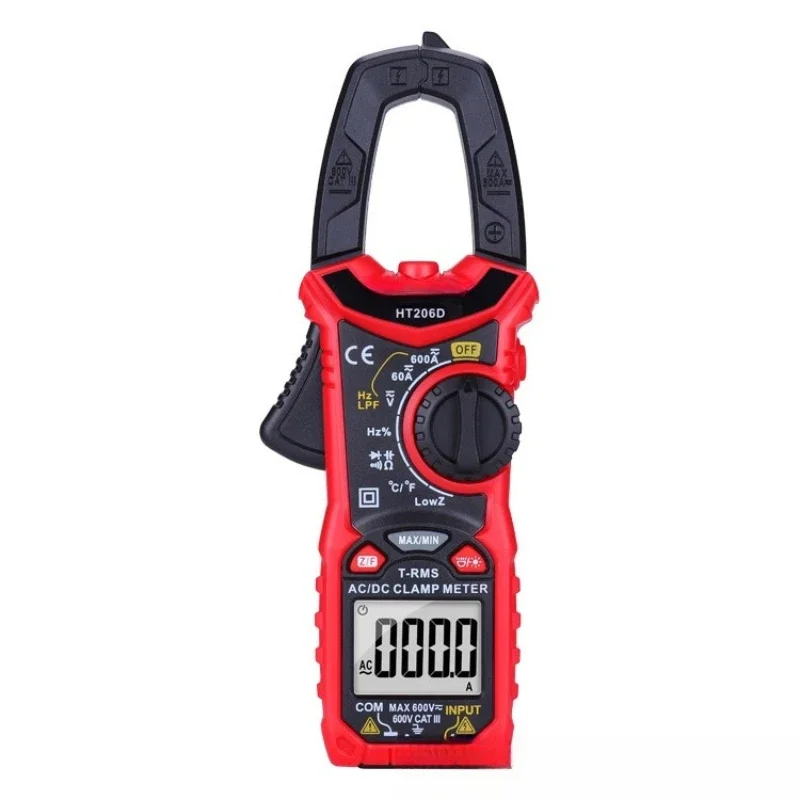 

HT206A/B/D Clamp Meter Multimeter High Precision Digital Ammeter Clamp AC DC Universal Meter