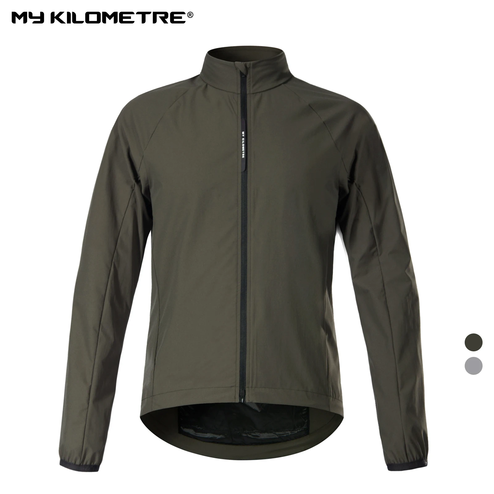 MY KILOMETRE Frühling Herren Radsport-Windjacke Kies Herren Fahrrad Windschutzscheibe Jacke Winddichte Jacke Packbare Fahrrad-Windjacke