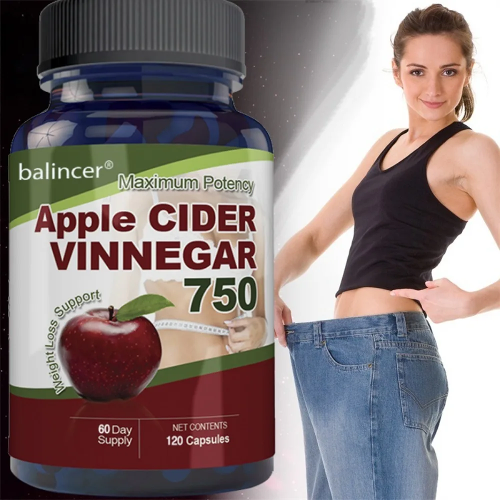 Apple Cider Vinegar Capsules - Detoxify and Beautify The Skin, Relieve Bloating and Constipation, and Promote Digestive Health