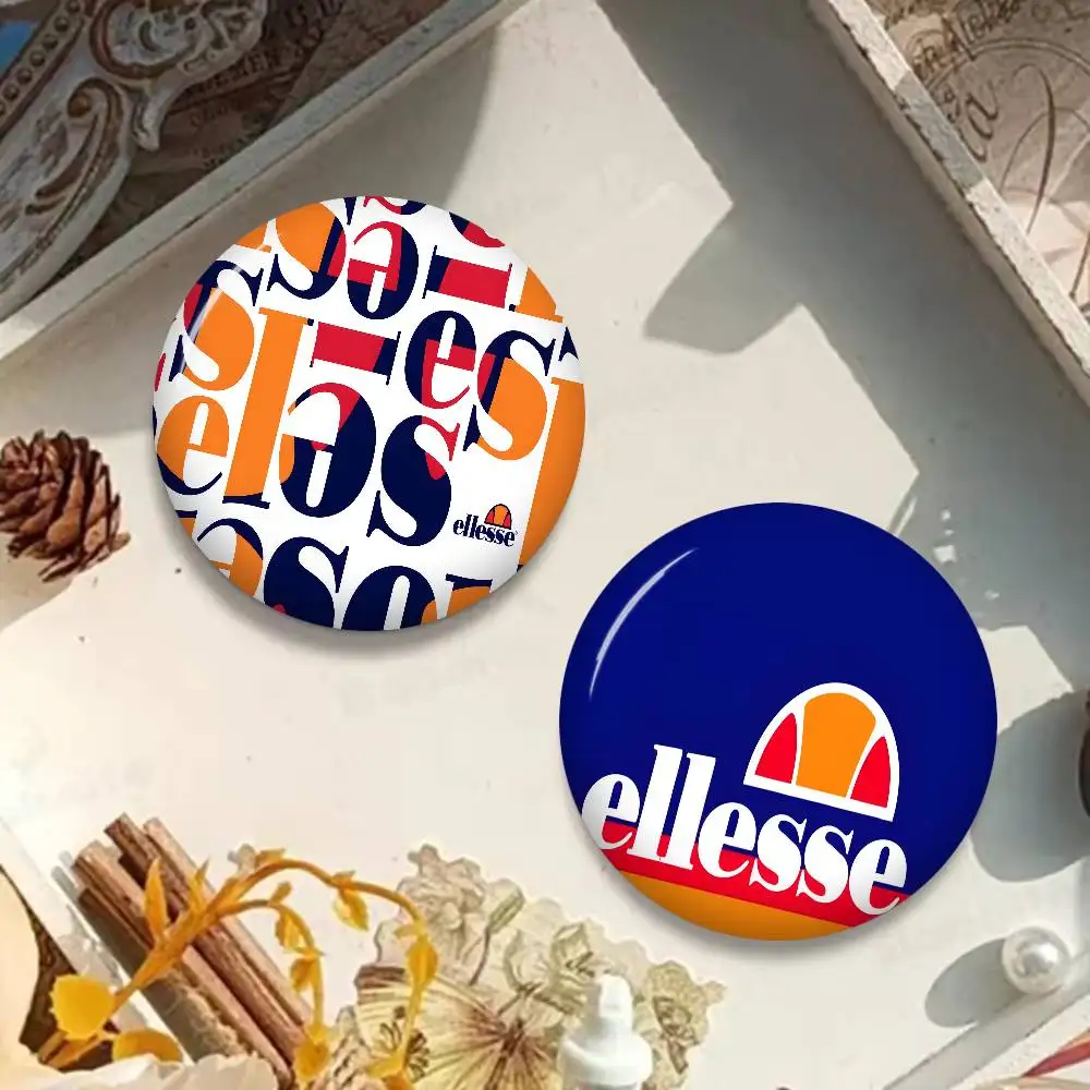 E-Ellesse Fast-Drying 32/44/58MM Customizable Button Pins Cute Funny Creative Badge Jewelry Decor Gifts for Friends