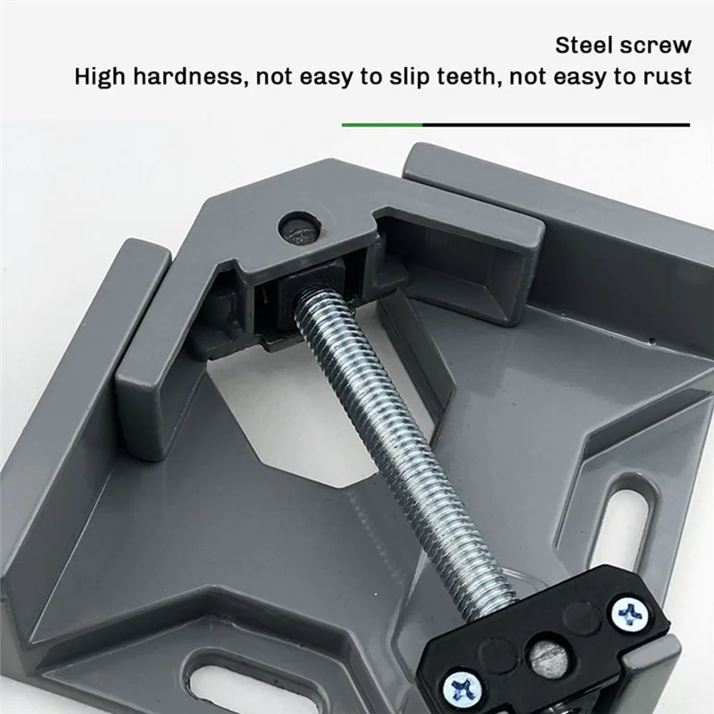 

BAAJ-2PCS Right Angle Clip Clamp Single Handle 90 Degrees Angle Clamp Adjustable Swing Jaw For Carpentry Frame Metal Welding