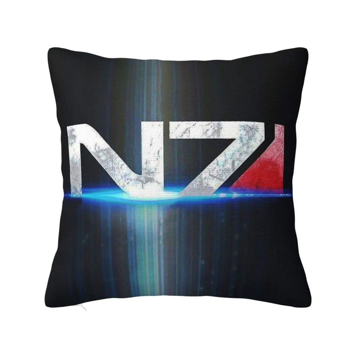 N7 Light Throw Pillow Case Mass Effect Backpack Cojines Covers DIY Printed Soft Home Decor