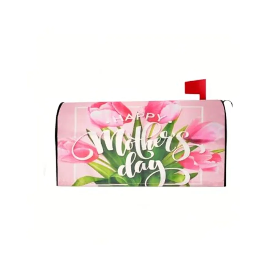 

Summer Flowers Mailbox Covers Magnetic Standard Size Mailbox Covers 21"x18" Waterproof Mailbox Cover for Outdoor Garden Yard Ho