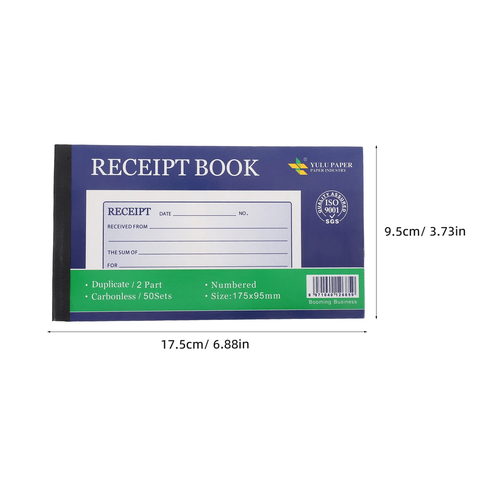 كتاب الإيصالات دفتر ملاحظات على الطراز الإنجليزي 100 ورقة مجلة سجل المحاسبة المحمولة المدمجة لتتبع نفقات الأعمال #2