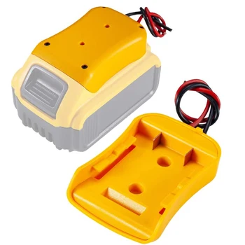 Adapter koła zasilającego do Dewalt 18V 20V akumulator litowo-jonowy stacja dokująca złącze zasilania przewody 12 Gauge DIY złącze konwertera akumulatora