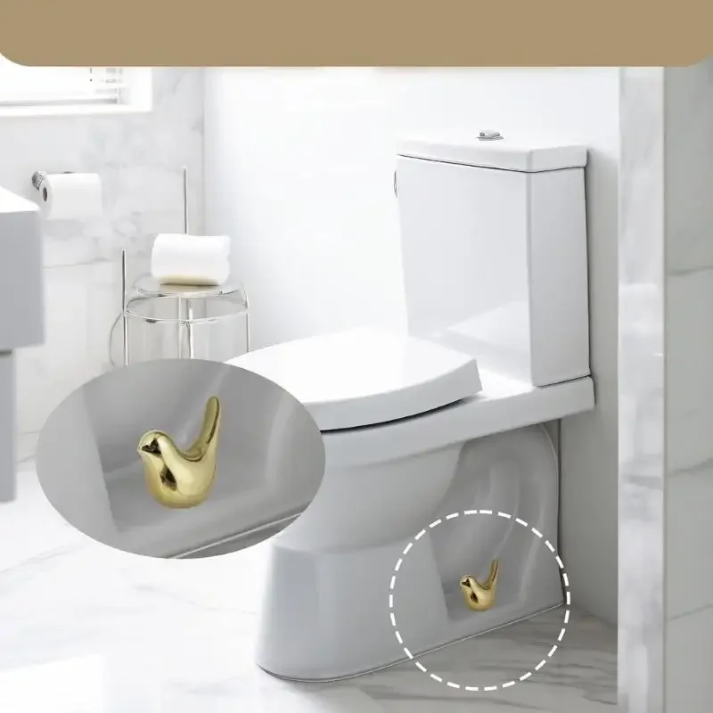 

ABS Ceramic Decorative Toilet Bolt Caps Bird Design For Motorhome Bathroom Concealed Rusty Bolts Quick Installation Home X37F