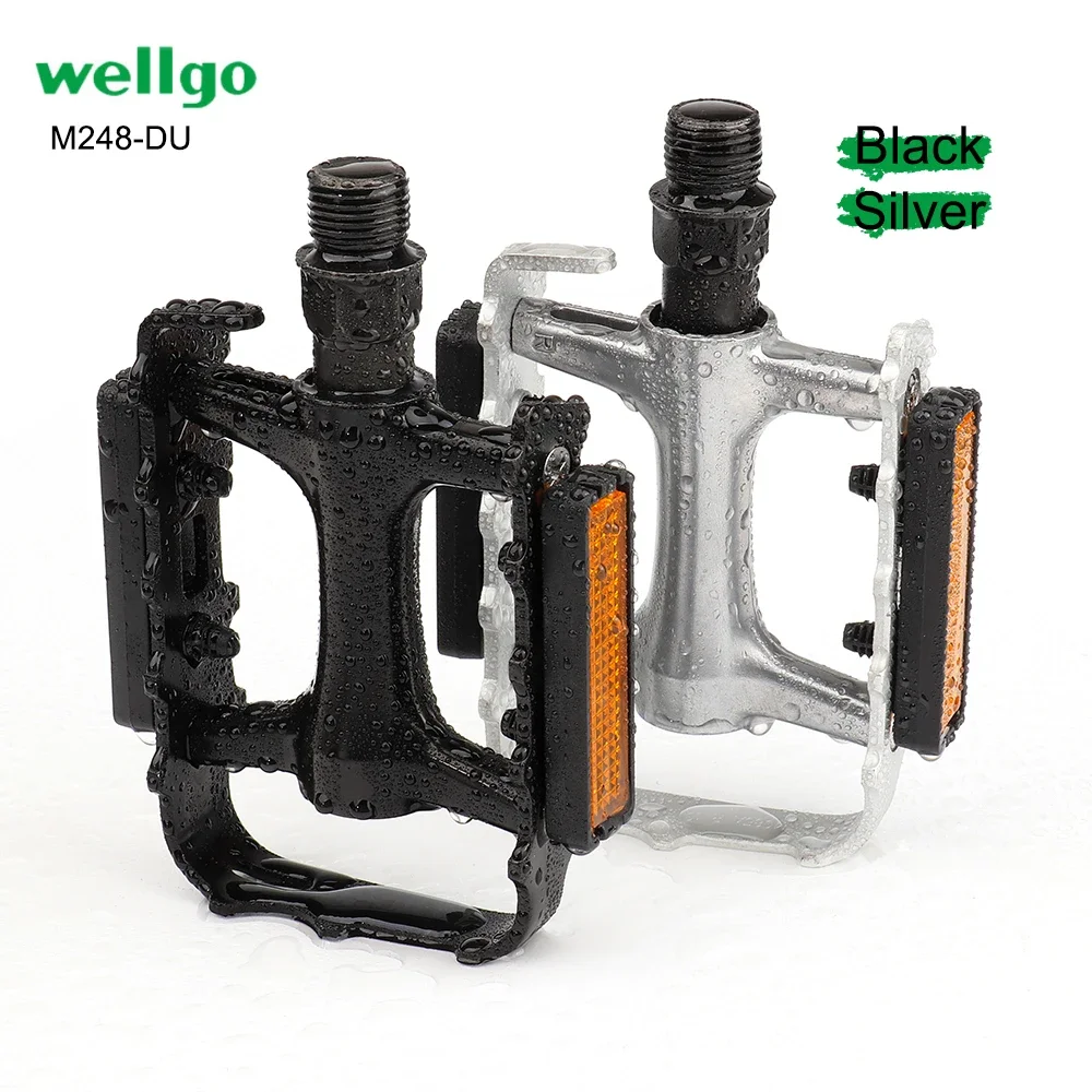 

Ultralight Bearing Pedals M248 Road Bike Pedal MTB Accessories M248DU Aluminum Alloy Black Silver Mountain Bicycle Parts