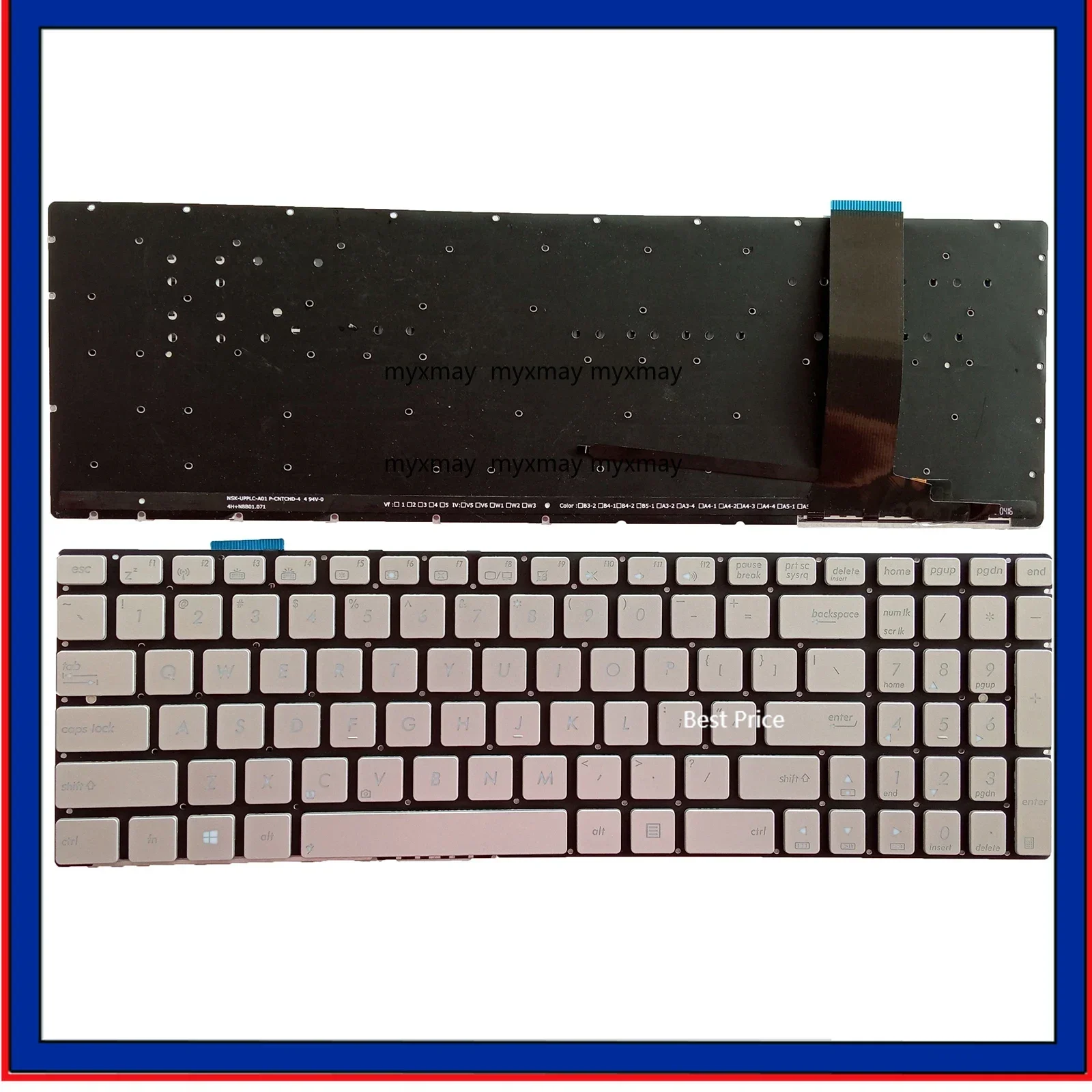 

New US keyboard for ASUS N550 N550J N550JA N550JK N550JV N550L N550LF N750 Q550 N550/J/X/JV/JK G550J N750/J/JV/G
