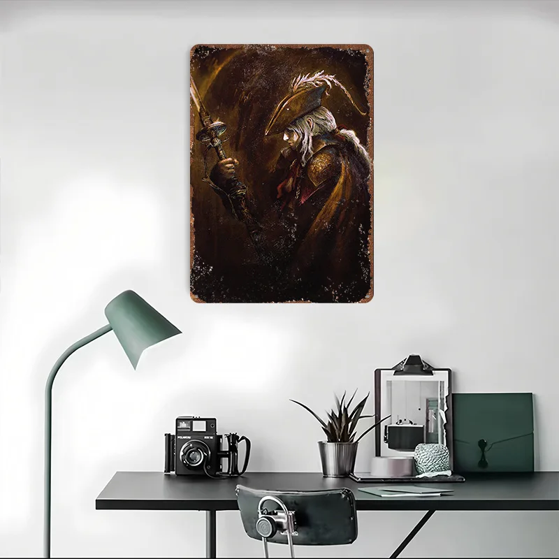 Caçadora cartaz de metal estanho sinais parede arte casa decoração sinal de metal personalizado para decoração de casa decorações de garagem varinha dheko homem caverna