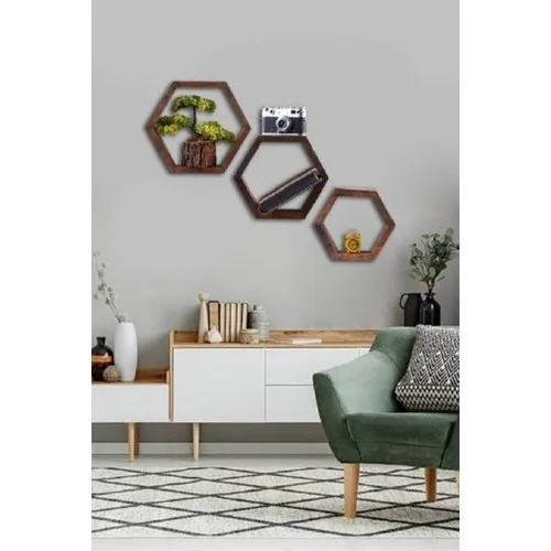 DS Home 3 Pcs Hexagonal Burn Medium Size: 24x20 cm Small Size: 18X 15 cm Width: 6 cm