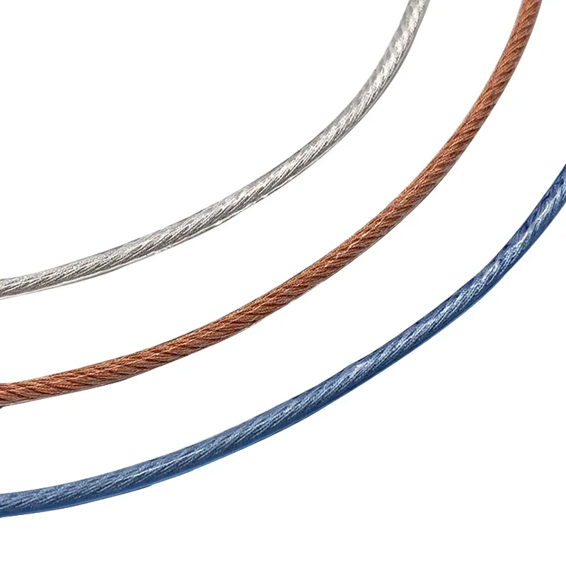 6meters Graphene litz Type6 single crystal copper silver-plated wire 140 core OD: 1.8mm