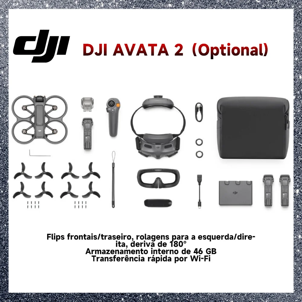 DJI AVATA 2 Fly More Combo Drone Profesional FPV Remote Controller 3 FPV Flight Experience Intelligent Flight Battery In Stock