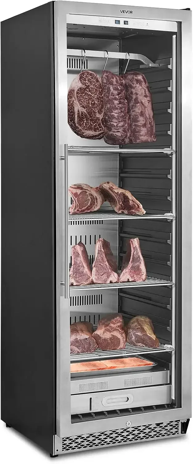 298 LBS Dry Aging Fridge for Steaks, Dry Ager Refrigerator for Meat with Precise Temperature & Humidity Control, Freestanding &