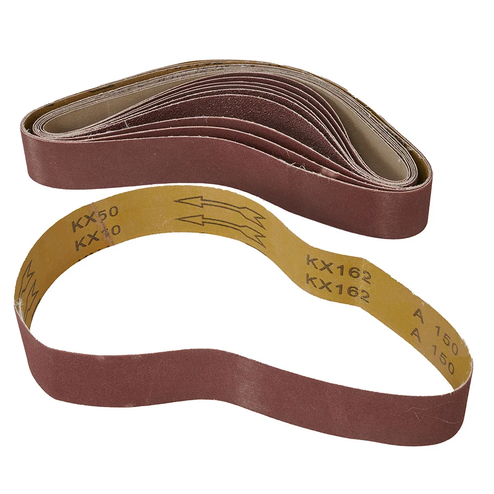 Sander Sanding belts Supplies Tools Woodworking Workshop 10pcs 60/120/150/240 Grit Copper Finishing Reddish Brown