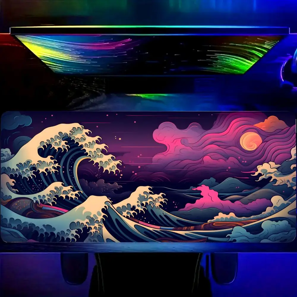 

Игровой коврик HYBXAXC Big Gaming XXL Great Wave, большой коврик для мыши, коврик для геймеров, коврик для офисного стола, игровой коврик для компьютерного стола