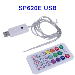 USB SP620E Bluetooth Music Pixel Controller APP + telecomando IR per 3pin WS2812B WS2811 LED Strip Lights Dream Color String Light