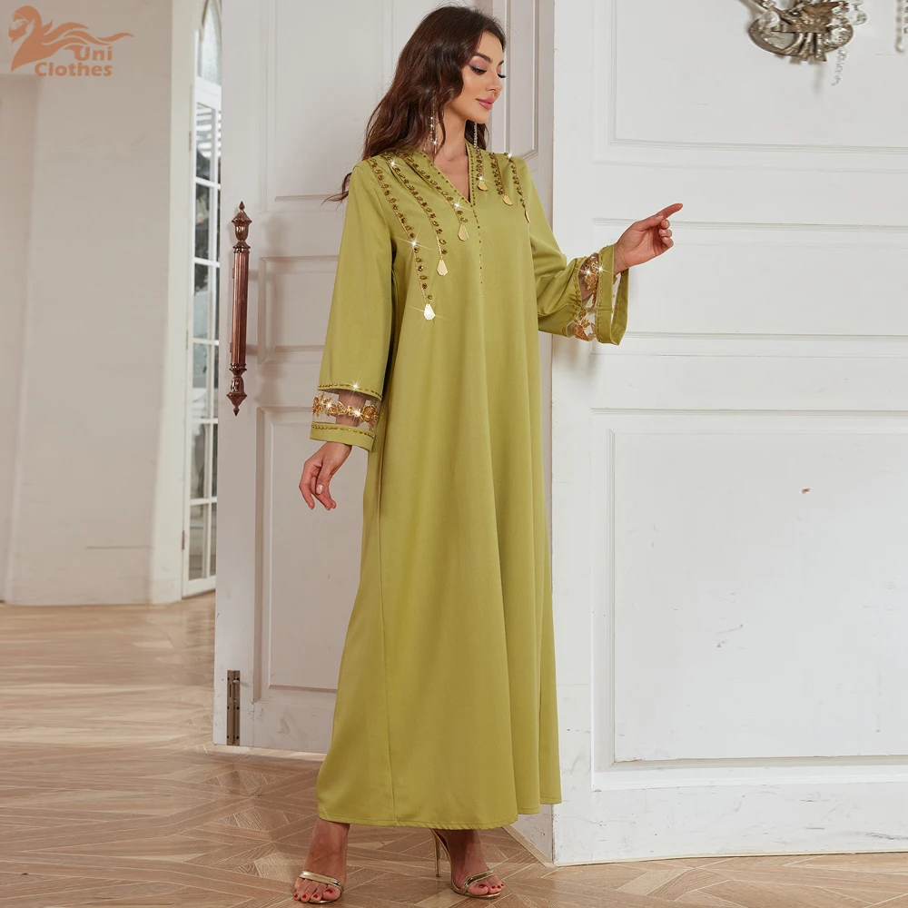 Luxury Diamond Party Dress for Women Robe Muslim Evening Abaya Arab Oman Dubai Moroccan Pakistan Jalabiya Caftan Ramadan Vestido