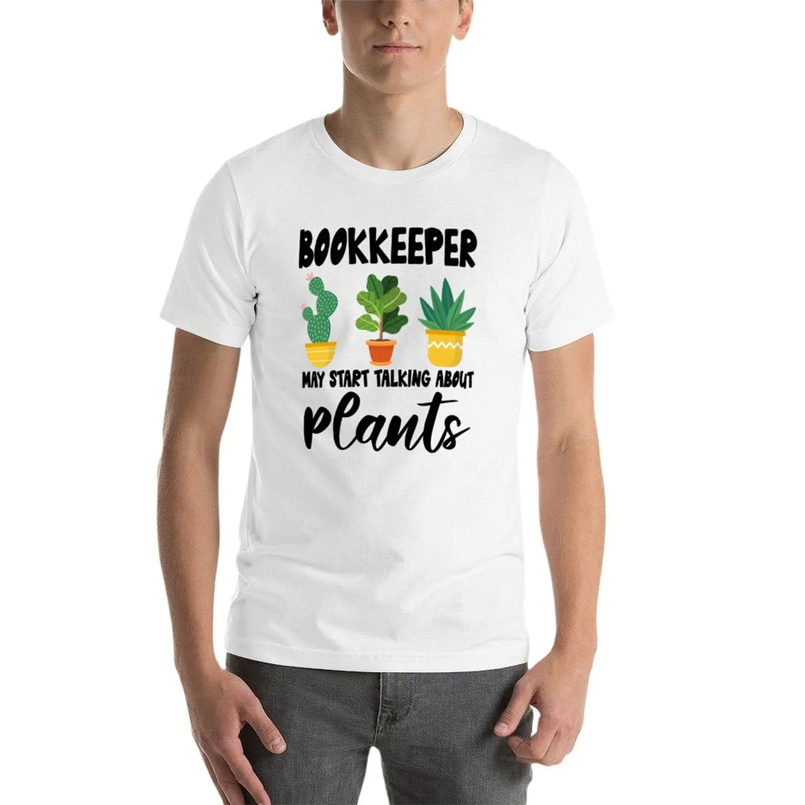 هدية عيد ميلاد حارس الكتب في الحديقة، تي شيرت لمحبي النبات تي شيرت أساسي تي شيرت #4