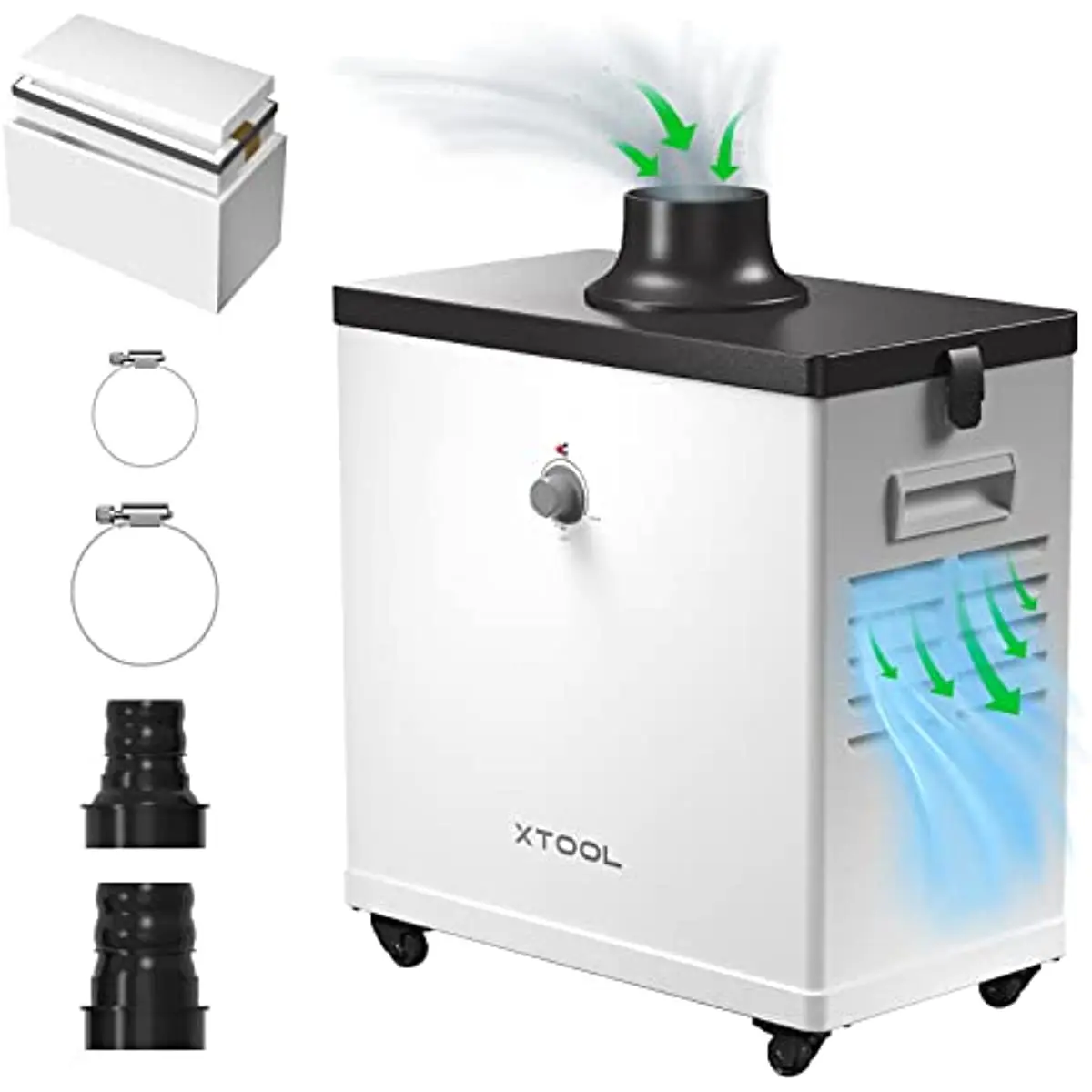 xTool Smoke Purifier for S1/P2/D1/D1Pro/M1 Laser Engraver For Laser Cutter 3-Stage Filtration 99.97% Purification Rate