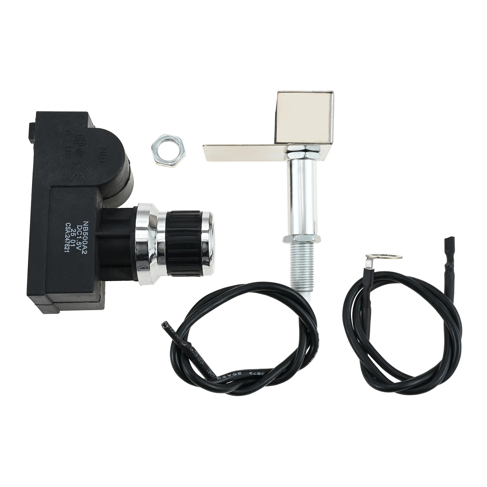 2 Exits Electronic AA Igniter with High Effiency and Cap for Broilmaster Grill Parts, D, P Series Spark Generator and Electrode
