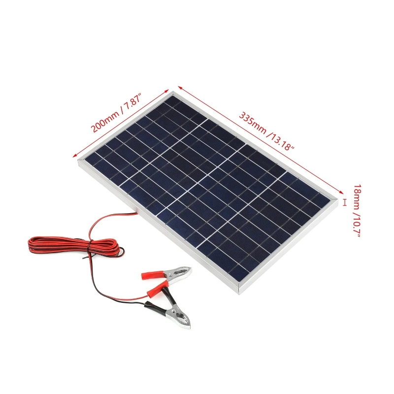 18V Solar Panel Kit Complete 300W Polycrystalline USB Power Portable Outdoor Rechargeable Solar Cell Generator for Camping