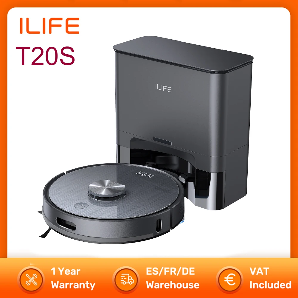 ILIFE T20S Robot Vacuum Cleaner 5000Pa Suction Power LDS Navigation App Control Cleaning Vacuum And Mopping Wet Dry Sweeping