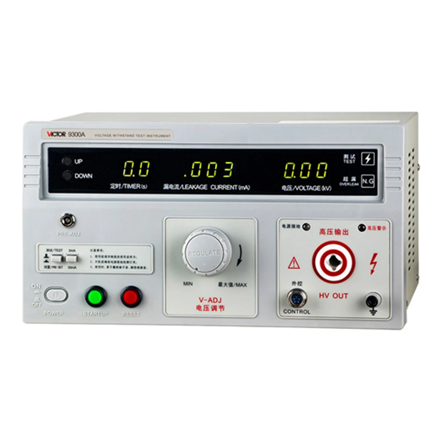 VICTOR 9300A 9300B 9300C 9300 9300D 9300E Programmable Voltage Withstand Tester AC Voltage LCD High Reliability and Durability.