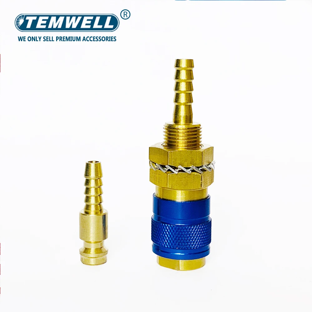 Water Cooled Gas Adapter Quick Connector Fitting For TIG Welding Torch or MIG Welding Torch Connector Soldering Supplies