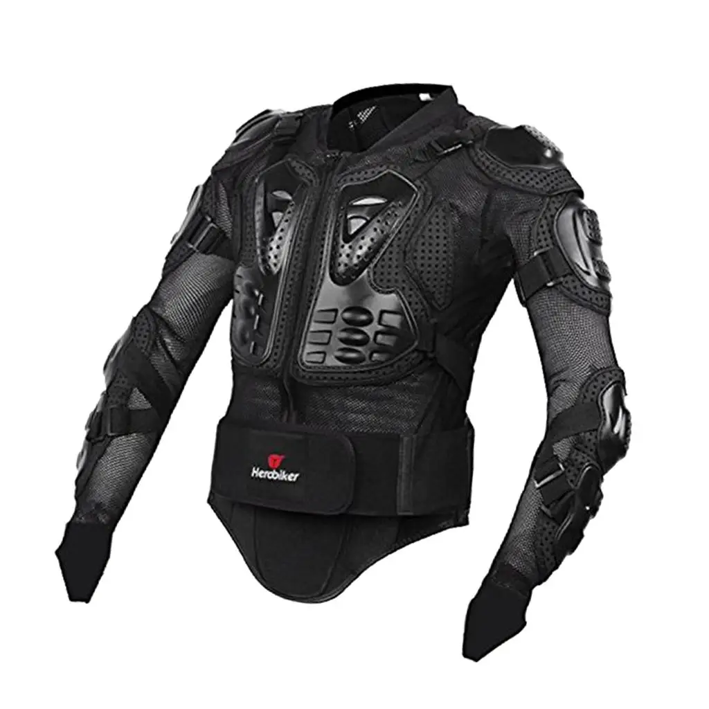 

Spine Chest Shoulder Protection Jacket Adjustable Full Gear for Motorcycle Motocross and Skating Sports