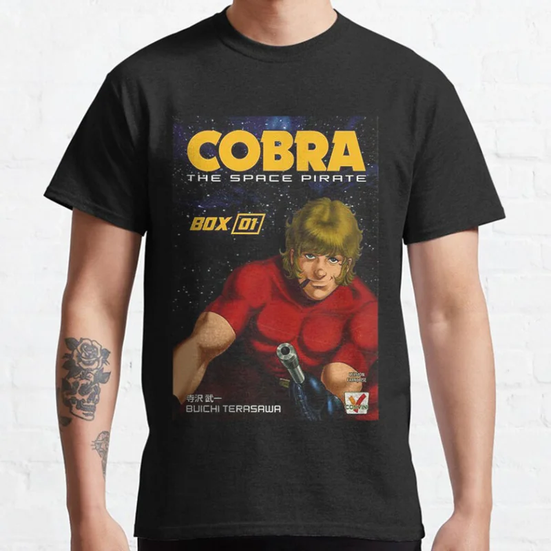 

0321 Cobra The Space Pirate Psychogun Kobura Adventure gift t shirt 100% cotton Printed Graphic tee Y2K clothes All size Tops
