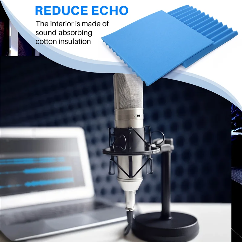 

24 Pack Acoustic Foam Panels 1X12X12 Inches,Soundproof Wall Panels With Fire Sound,Sound Panels Wedges For Studios,Homeabht
